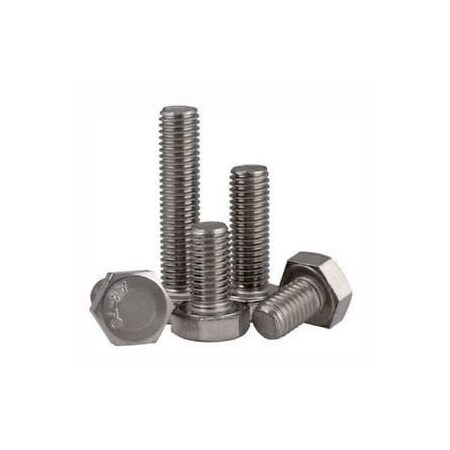 M8-1.25 Hex Head Cap Screw, Plain 316 Stainless Steel, 35 Mm L, 100 PK